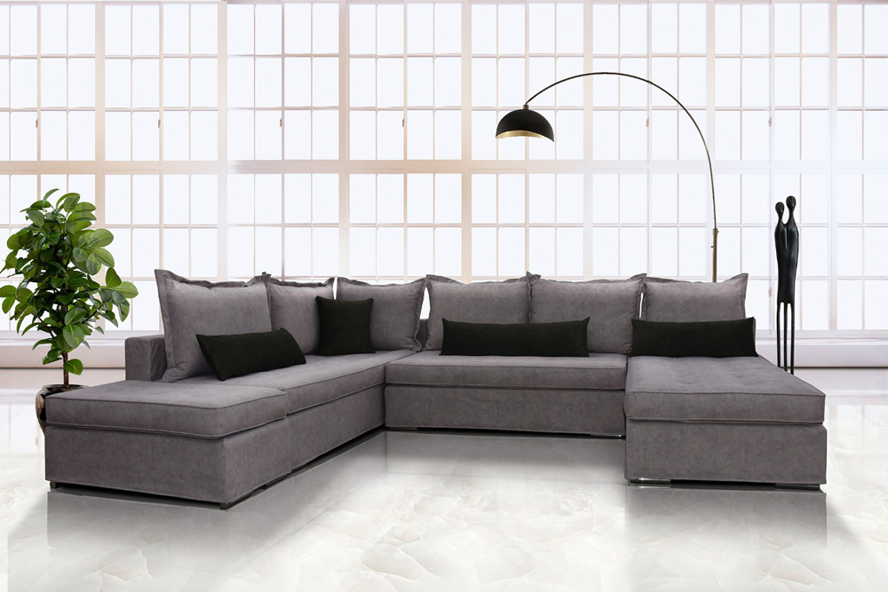 Γωνιακός καναπές σε σχήμα Π ERIKA